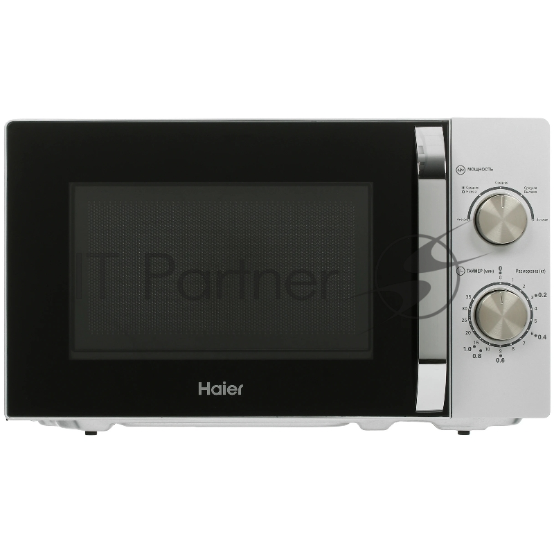 Микроволновая печь Haier HMB-MM208SA серебристый/черный, 20 л, 800 Вт, переключатели - поворотный механизм