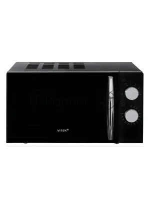 Микроволновая печь Vitek VT-MW1220 черный, 20 л, 700 Вт, переключатели - поворотный механизм