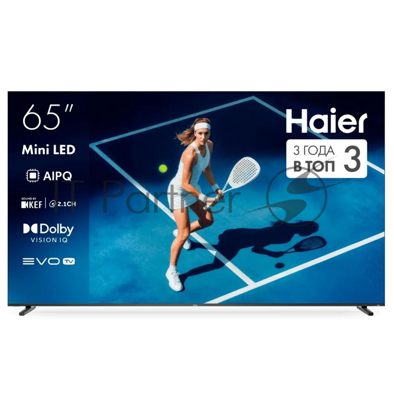 Телевизор Haier 65" DH1ZW4E00RU черный MiniLED 4K UHD 144Hz Smart TV Google TV 4GB/32GB