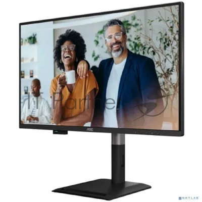 Монитор 27" AOC Q27P4CV IPS QHD, 120 Гц, 4 мс, 16:9, 350 кд/м², HDMI, DP x2, USB-C (PD), LAN, встроенные динамики, черный
