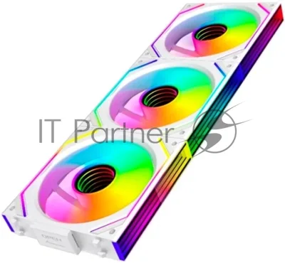 Вентилятор для корпуса Eurocase EU-FN120ARGB_8+16 KIT WH C120SE White / Fan KIT 3 IN 1,3*120 ARGB fans 4pin PWM+AURA 5V3pin female and male connector