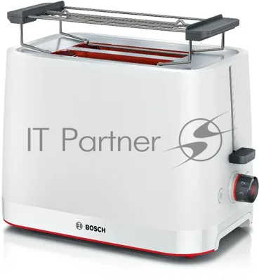 Тостер Bosch TAT3M121 белый, 950 Вт, 2 слота
