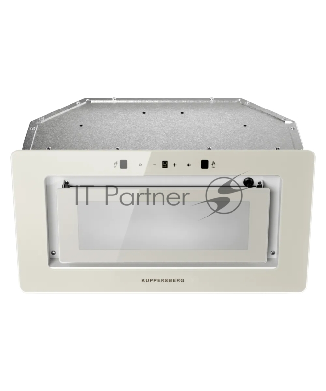 Встраиваемая вытяжка Kuppersberg INSHINE 60 CG, High-Tech, 52 см, сенсорное управление/управление жестами, 3 скорости, 265 м3/ч, обратный клапан, LED освещение, угольный фильтр KFY-I (опция), уровень шума 65 дБ, цвет бежевый