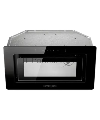 Встраиваемая вытяжка Kuppersberg INSHINE 60 BG, High-Tech, 52 см, сенсорное управление/управление жестами, 3 скорости, 265 м3/ч, обратный клапан, LED освещение, угольный фильтр KFY-I (опция), уровень шума 65 дБ, цвет черный