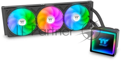 Система жидкостного охлаждения Thermaltake TH360 V3 ARGB Sync AIO черный, 360 мм, 3x120 мм, 500-2500 об/мин, 37.8 дБ, 4 pin PWM, ARGB