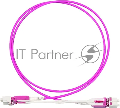 Патч-корд Lanmaster LAN-2LC-2LC/OS2H-1.0 2x9/125 OS2 LC дуплекс-LC дуплекс 1м LSZH желтый