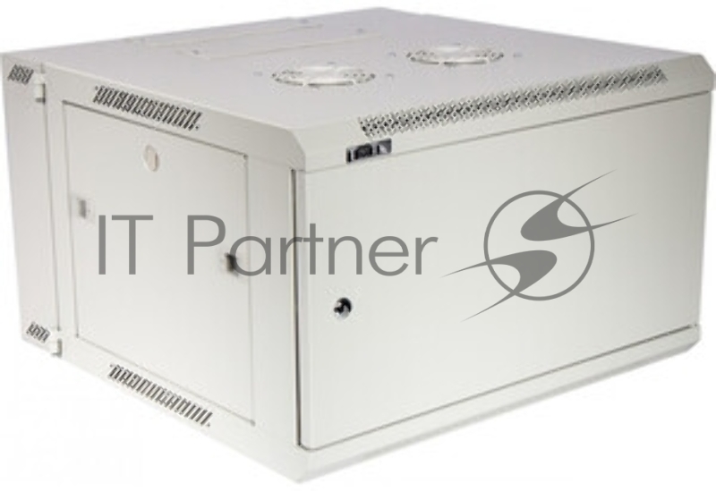 Шкаф коммутационный Lanmaster (TWT-CBW3M-12U-6X6-GY) настенный 12U 600x600мм пер.дв.металл задн.дв.спл.стал.лист 2 бок.пан. 60кг серый 441мм