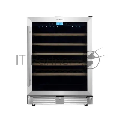 Винный шкаф встраиваемый Cellar Private CP051-1T серебристый, 136 л, 1 отсек, 51 бут.