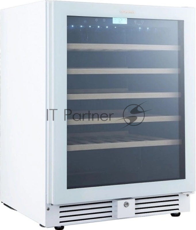 Винный шкаф встраиваемый Cellar Private CP051-1TWH белый, 136 л, 1 отсек, 51 бут.