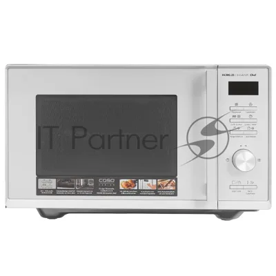 Микроволновая печь CASO HCMG 25 Ceramic Chef серый/черный, 25 л, 900 Вт, переключатели - кнопки
