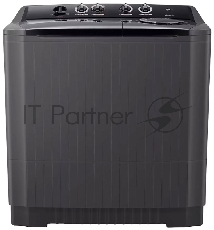 Стиральная машина LG P1861RWNT черный, загрузка вертикальная 18 кг