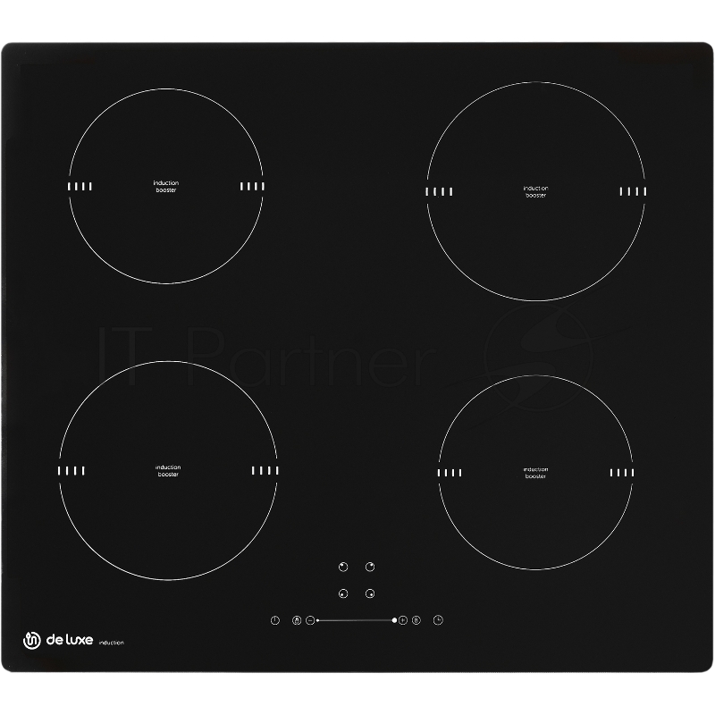 Индукционная варочная поверхность DeLuxe IH6470P1/A-S01A, 4 конфорки, стеклокерамика, 7000 Вт