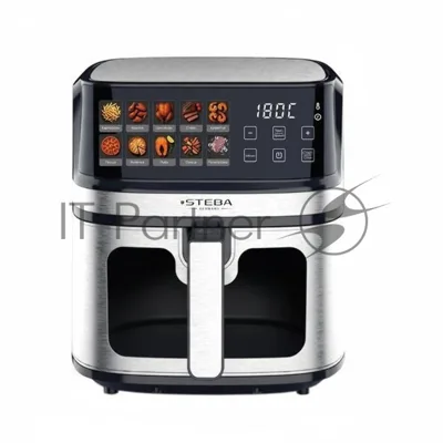 Аэрогриль Steba HF 1800 GRILLIX серебристый/черный, 1700 Вт, 8 л, сенсор, 10 программ