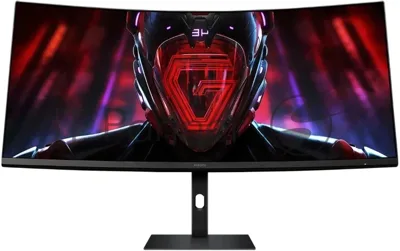 Монитор 34" Xiaomi G34WQi VA 3440x1440, 180 Гц, 1 мс MPRT, 21:9, 350 кд/м², 2xHDMI, 2xDP, изогнутый экран, Flicker Free, Low Blue Light, черный