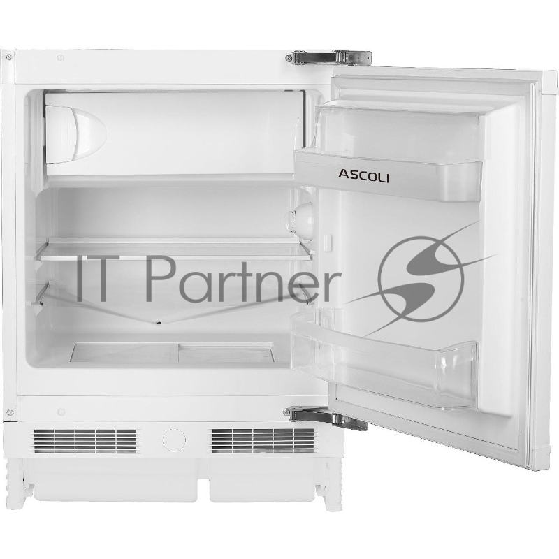 Холодильник встраиваемый Ascoli ASR100BU, двухкамерный, 87/13л, морозилка сверху