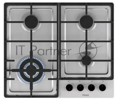 Газовая варочная поверхность Haier HHQ-M64CTX, 4 конфорки, нержавеющая сталь, 8300 Вт