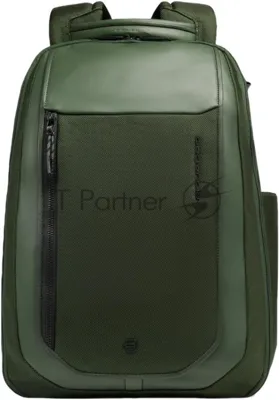 Рюкзак мужской Piquadro Lyss CA6928S143BM/VE зеленый тимьяновый полиэстер/натур.кожа