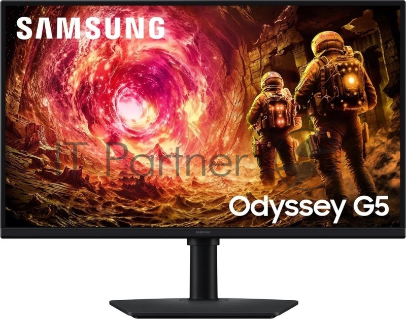 Монитор 27" Samsung Odyssey G5 LS27FG502EIXCI черный IPS LED 16:9 HDMI матовая HAS Piv 1000:1 300cd 178гр/178гр 2560x1440 180Hz G-Sync FreeSync DP QHD 4.1кг