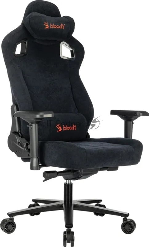 Кресло игровое A4Tech Bloody GC-660 черный Formula 999 искусственная замша с подголов. крестов. металл