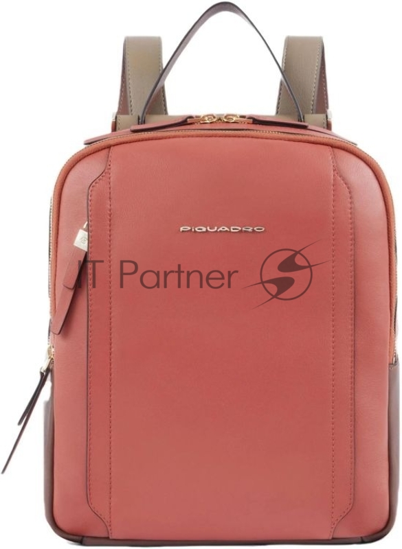 Рюкзак женский Piquadro Circle CA5566W92/ARTM терракотовый/кофейный кожа