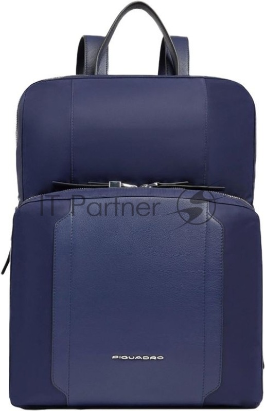 Рюкзак женский Piquadro Lyra CA6216W92T/BLU темно-синий нейлон/натур.кожа