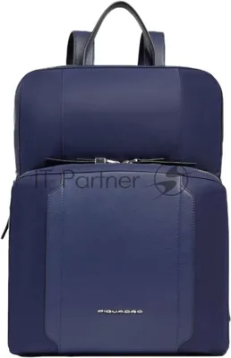 Рюкзак женский Piquadro Lyra CA6216W92T/BLU темно-синий нейлон/натур.кожа