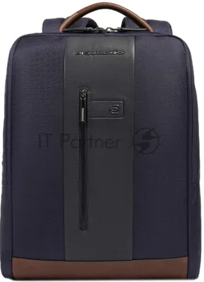 Рюкзак мужской Piquadro Brief2 CA4818BR2/BLUCU темно-синий/коричневый нейлон/натур.кожа