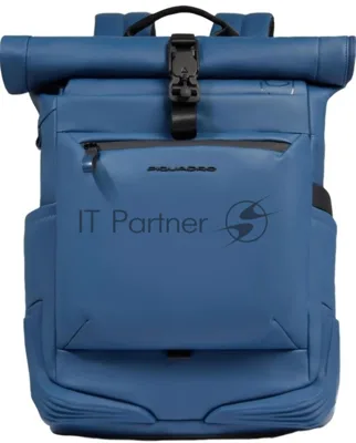 Рюкзак Piquadro Corner 2.0 CA6291C2OW/AV роллтоп серо-голубой полиуретан