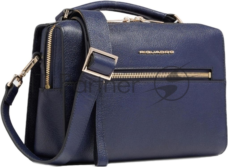 Сумка женская Piquadro Patricia BD6954W140/BLU темно-синяя натур.кожа