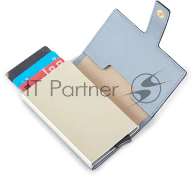 Чехол для кредитных карт Piquadro Circle PP5649W92R/AZ3 голубой натур.кожа/алюм.