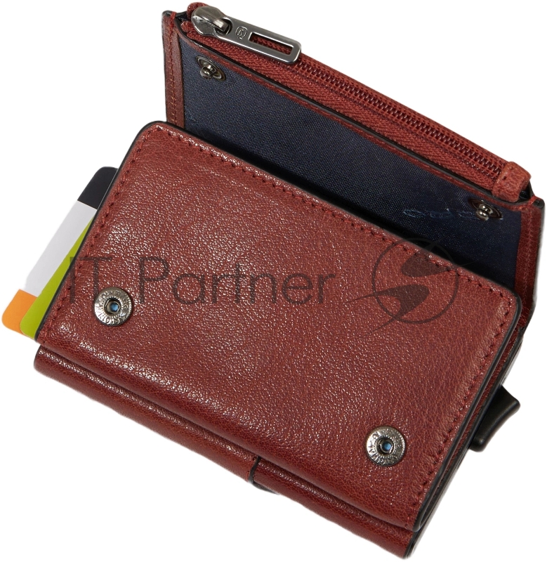 Чехол для кредитных карт Piquadro Solm PP5585S141R/CU табачный натур.кожа/алюм.