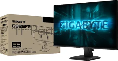 Монитор 24.5" Gigabyte GS25F2A IPS 1920x1080, 240 Гц, 1 мс, 16:9, 300 кд/м², 2xHDMI, DisplayPort, HDR, Flicker Free, встроенные динамики, черный