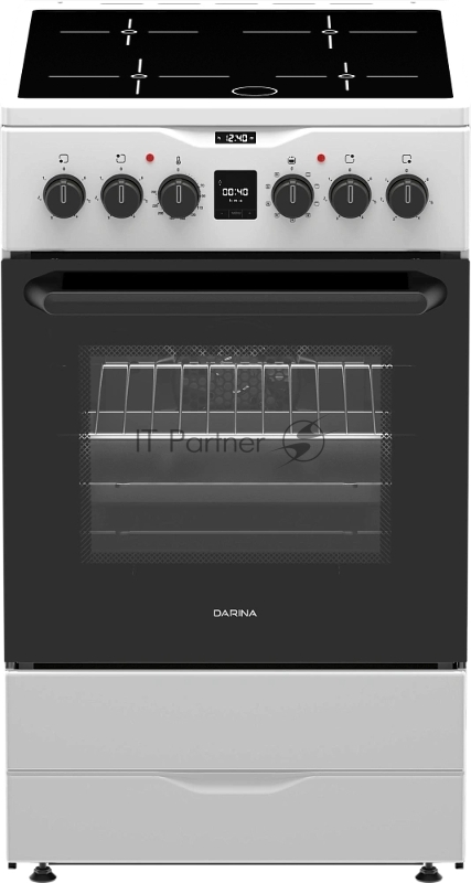Плита электрическая Darina PL EC241 616 W белый, конфорок 4 шт, духовка 50 л, 50 см x 85 см x 60 см