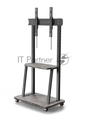 Стойка для телевизора Holder PR-108 черный/керамика 32"-65" макс.40кг напольный мобильный