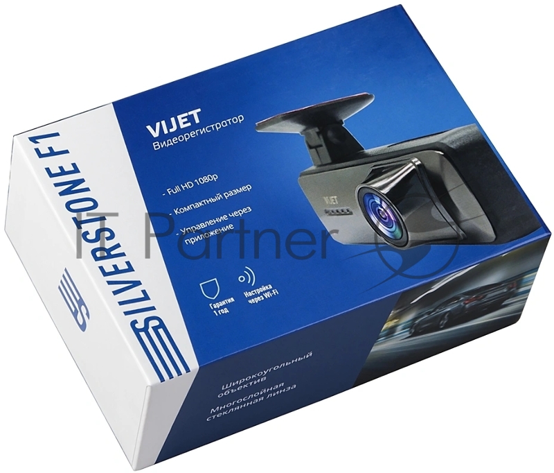 Видеорегистратор Silverstone F1 ViJet черный 1080x1920 1080p 140гр.