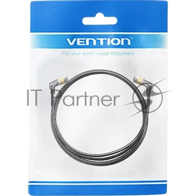 Патч-корд Vention прямой STP cat.8, RJ45 угол 360 - 1,5м. Черный