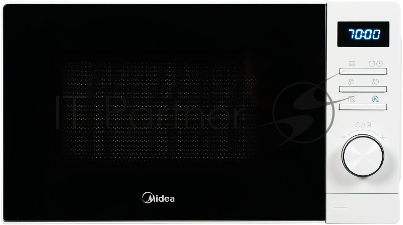 Микроволновая печь Midea AM720C2VR-W белый, 20 л, 700 Вт, переключатели - кнопки, поворотный механизм