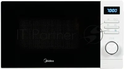 Микроволновая печь Midea AM720C2VR-W белый, 20 л, 700 Вт, переключатели - кнопки, поворотный механизм