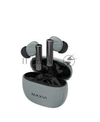 Наушники TWS Maxvi MHF-117BT серый, внутриканальные, Bluetooth, до 4 ч