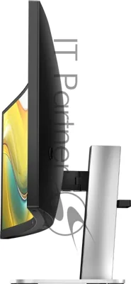 Монитор 34" HP 534pm VA 3440x1440, 100 Гц, 5 мс, 21:9, 400 кд/м², HDMI, DisplayPort, USB-C (100 Вт), веб-камера 5 Мп, встроенные динамики, KVM-модуль, датчик освещения, изогнутый экран 1500R, черный и серебристый