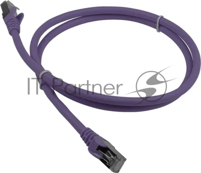Патч-корд Lanmaster LAN-PC45/S6A-1.0-VI FTP RJ-45 вил.-вилка RJ-45 кат.6A 1м фиолетовый LSZH (уп.:1шт)