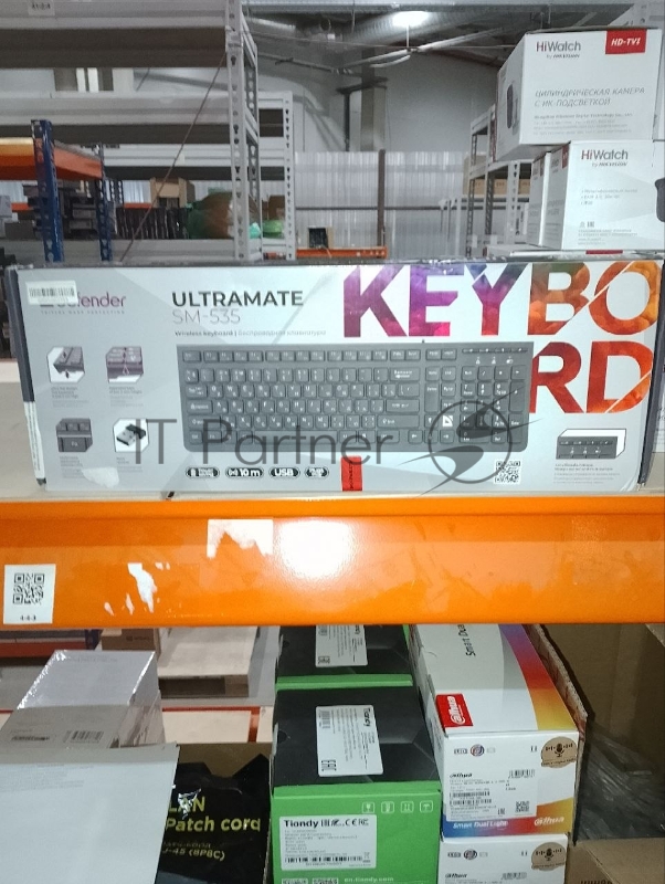 (Поврежденная упаковка) Клавиатура беспроводная DEFENDER UltraMate SM-535 черный (USB, 108 кл. +4FN, multimedia) (45535)