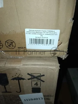 (Поврежденная упаковка) Компьютерный корпус FORMULA (AEROCOOL) MidTower CS-1101 черный (ATX, без БП, 2xUSB2.0+USB3.0, 1x80mm) (CS-1101 (F))