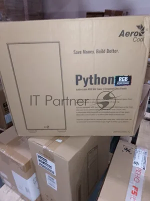 (Поврежденная упаковка) Компьютерный корпус MidiTower Aerocool Python (ATX/micro-ATX/mini-ITX, без БП, 1x USB3.0, 2x USB2.0, 2x 20cm A.RGB fans Tempered Glass) (4718009158