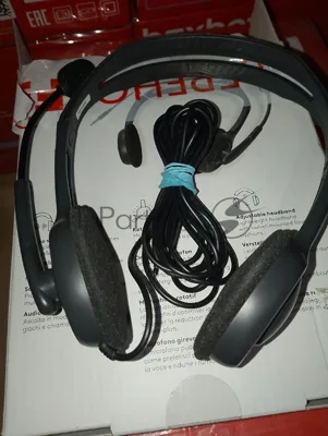 (Поврежденный товар) Гарнитура проводная LOGITECH Stereo Headset H111 gray (1х mini Jack 3.5mm, кабель 1, 8м) (981-000593_(Поврежденный товар) 001094)