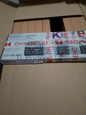 (Поврежденный товар) Клавиатура проводная DEFENDER Office HB-910 черный (USB, 104 клавиши) (45910_(Поврежденный товар) 000460)