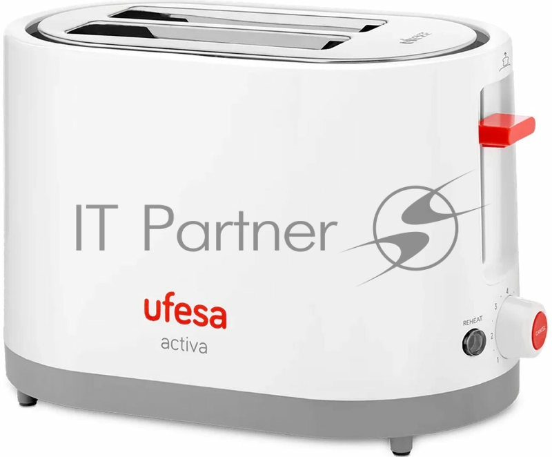 Тостер Ufesa TT7385 белый, 800 Вт, 2 слота