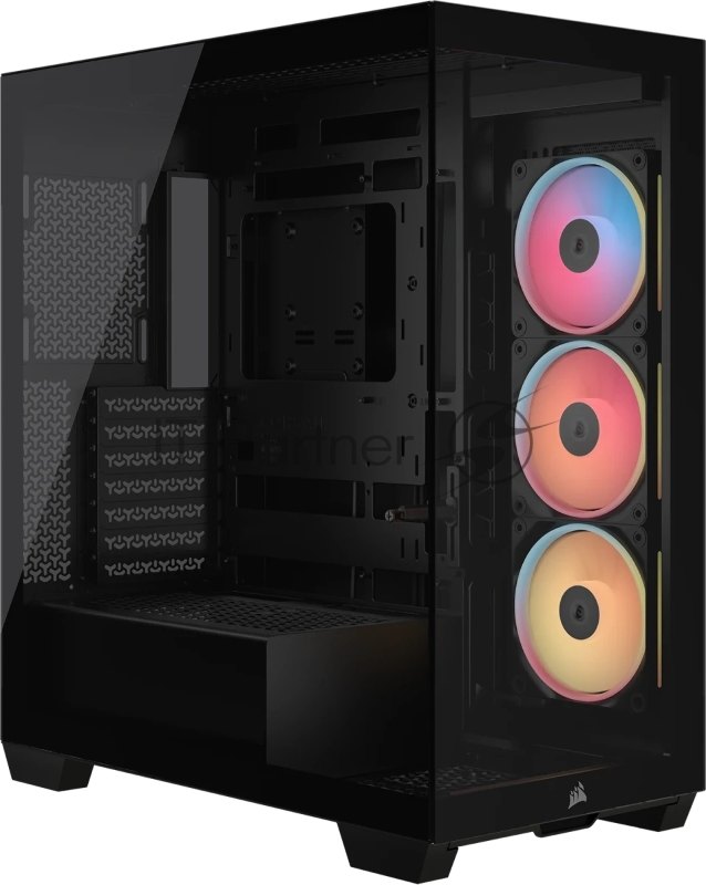 Корпус Corsair iCUE Link 3500X LX-R RGB Black, Midi-Tower, чёрный, 3 x 120 мм