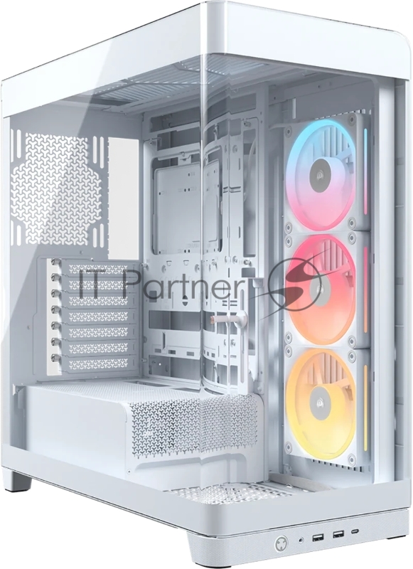 Корпус Corsair iCUE Link 4500X LX-R RGB White, Midi-Tower, белый, 3 x 120 мм