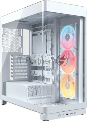 Корпус Corsair iCUE Link 4500X LX-R RGB White, Midi-Tower, белый, 3 x 120 мм